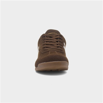 Tackle Mens Chocolate Lace Up Trainer