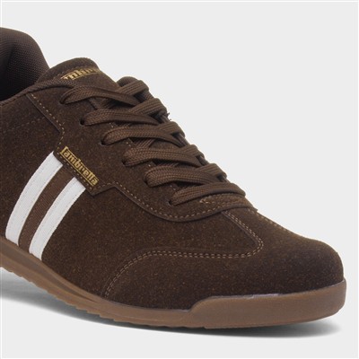 Tackle Mens Chocolate Lace Up Trainer