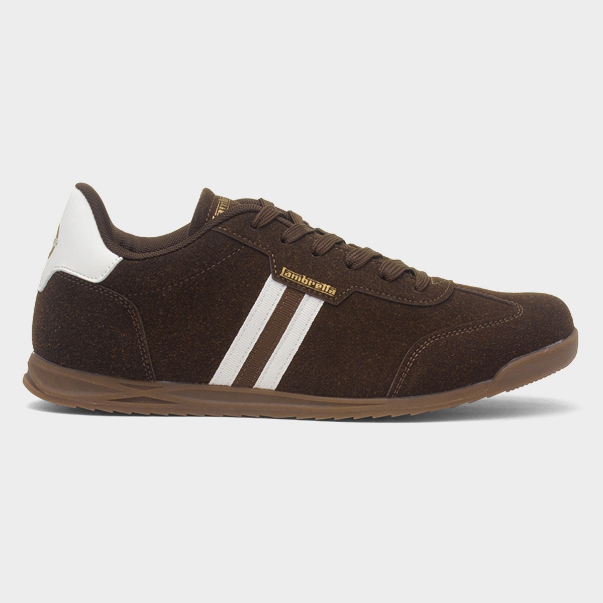 Tackle Mens Chocolate Lace Up Trainer