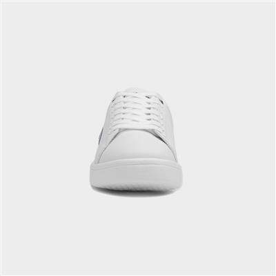 Pinball Mens White Casual Trainer