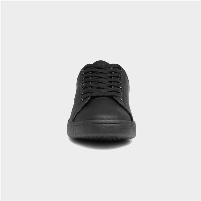Pinball Mens Black Lace Up Trainer