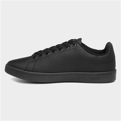 Pinball Mens Black Lace Up Trainer