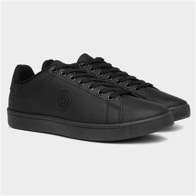Pinball Mens Black Lace Up Trainer