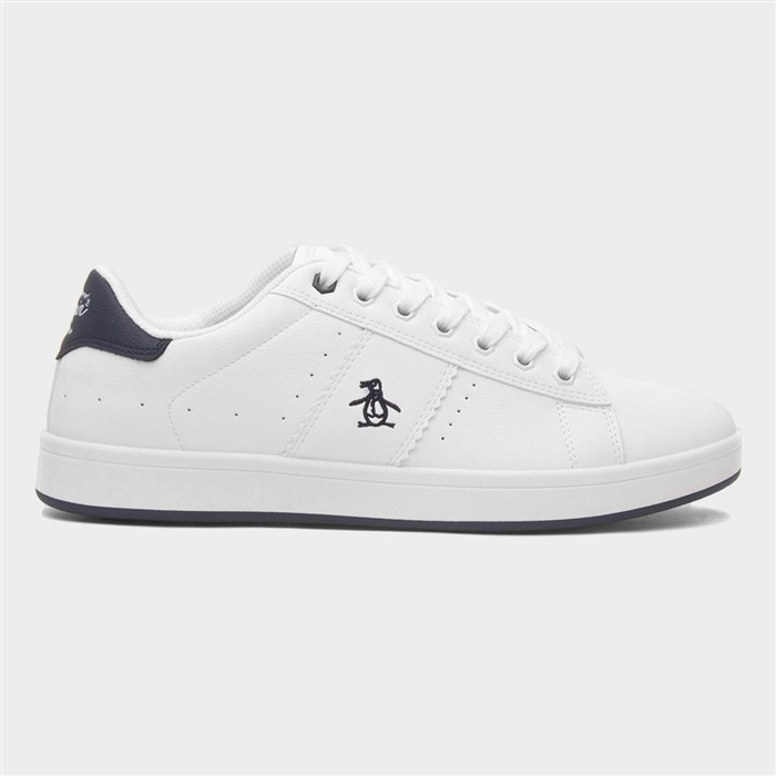 Original Penguin Men's White Steadman Trainer Size 11