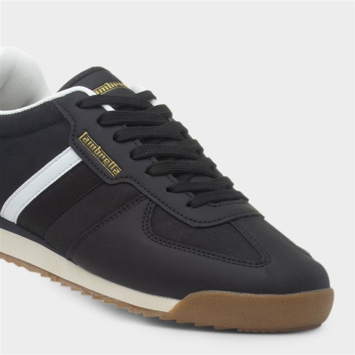 Diego Mens Black Lace Up Trainer
