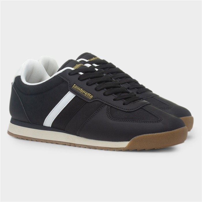 Diego Mens Black Lace Up Trainer