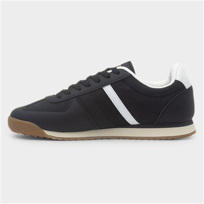 Diego Mens Black Lace Up Trainer