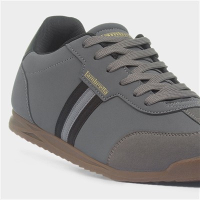Tackle Mens Charcoal Lace Up Trainer