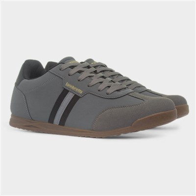 Tackle Mens Charcoal Lace Up Trainer