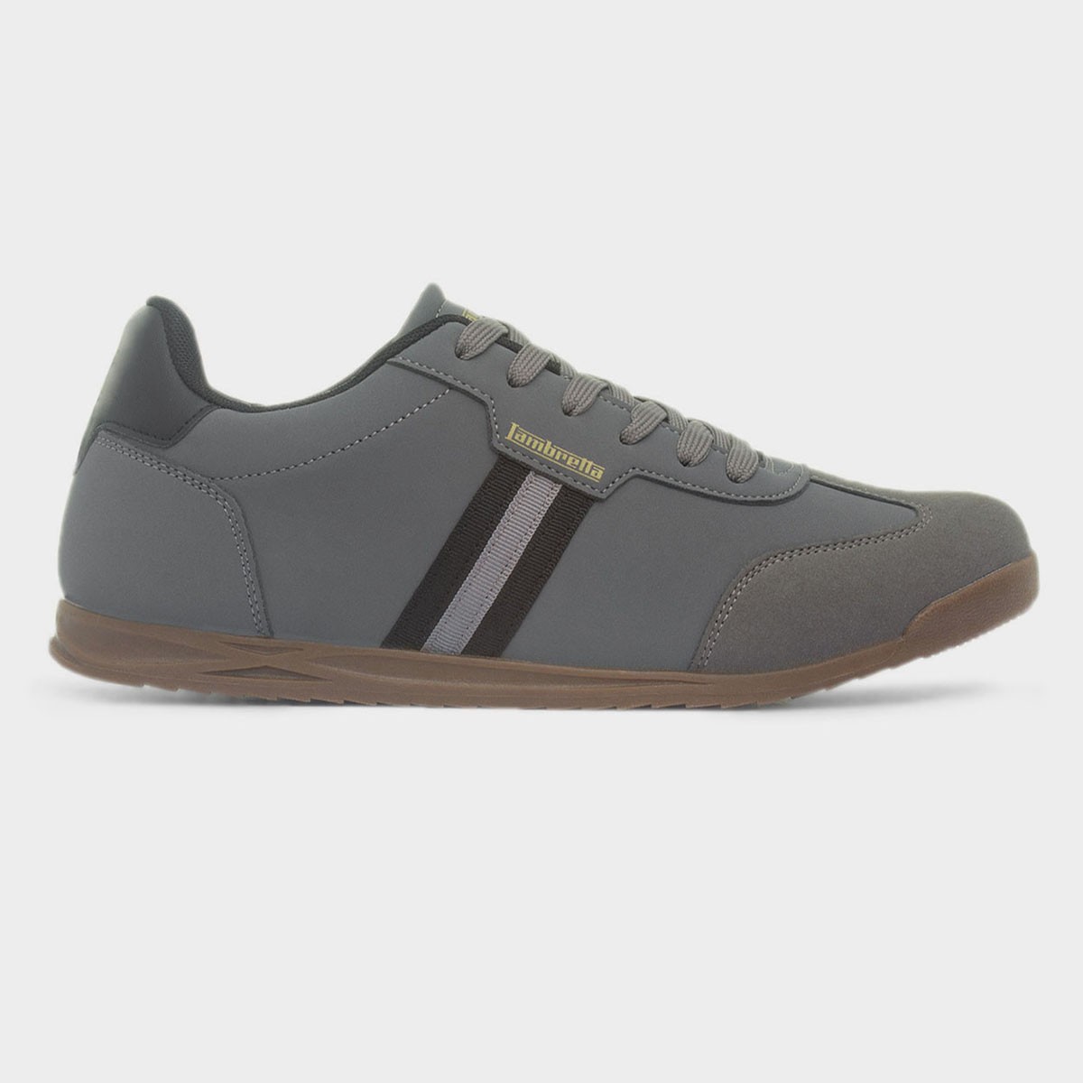 Tackle Mens Charcoal Lace Up Trainer