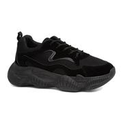 Truffle Bubble Womens Black Chunky Trainer (Click For Details)