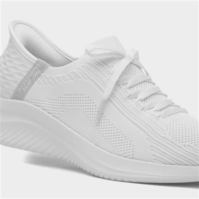 Slip Ins Ultra Flex Womens White Trainer