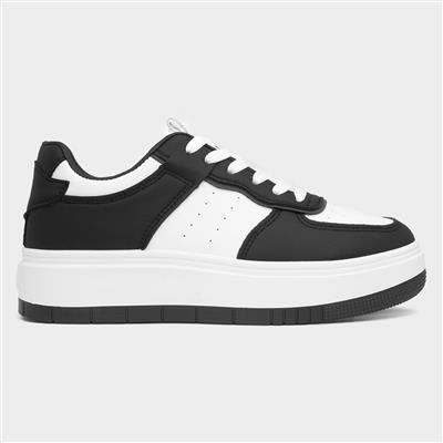 Darla Womens White Lace Up Trainers