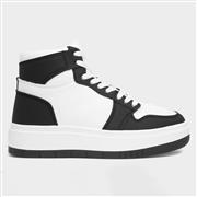 Truffle Daphne Womens Black Hi Top Trainer (Click For Details)