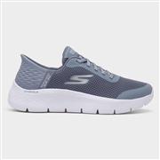 Skechers Slip Ins Go Walk Womens Blue Trainer (Click For Details)