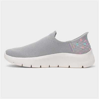 Slip Ins Go Walk Womens Grey Trainer