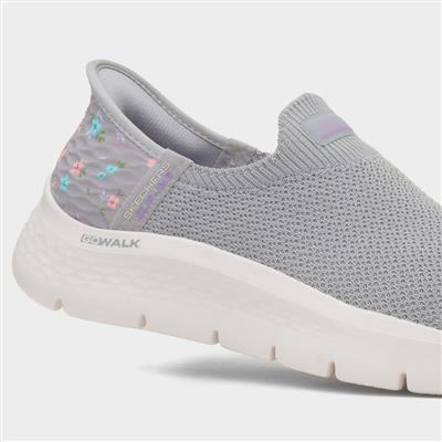 Slip Ins Go Walk Womens Grey Trainer