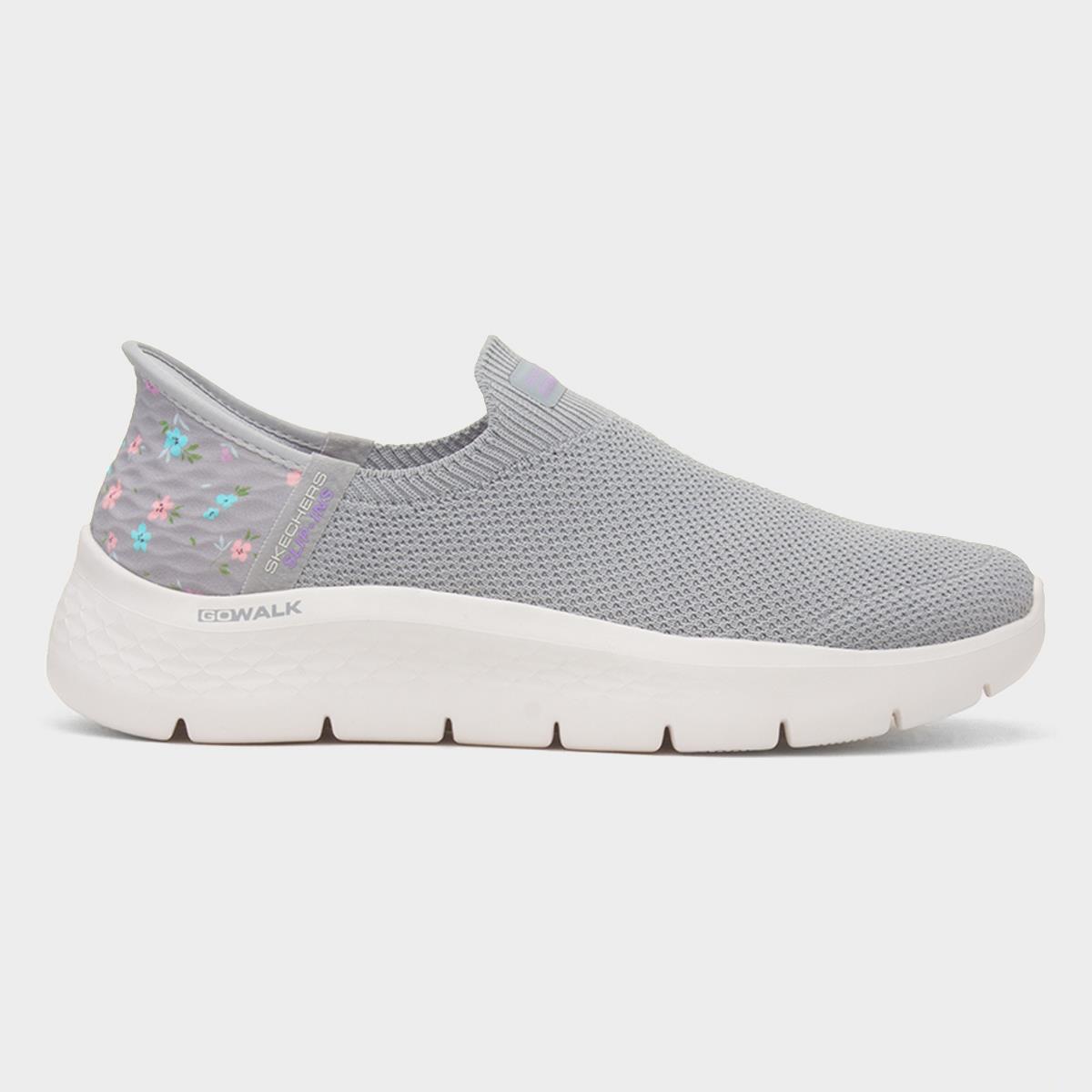 Slip Ins Go Walk Womens Grey Trainer