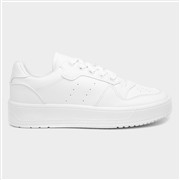 Truffle Oslo Womens White Lace Up Trainer (Click For Details)