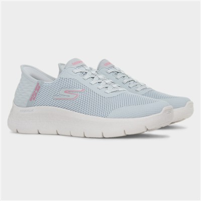Slip In Go Walk Womens Grey Pink Trainer