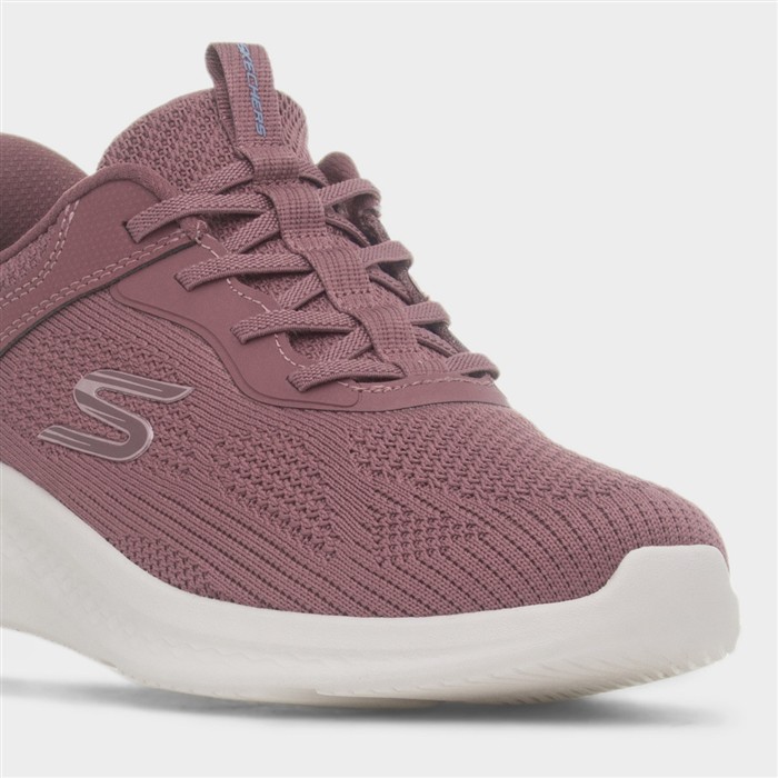Slip Ins Womens Purple Knitted Trainer