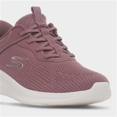 Slip Ins Womens Purple Knitted Trainer