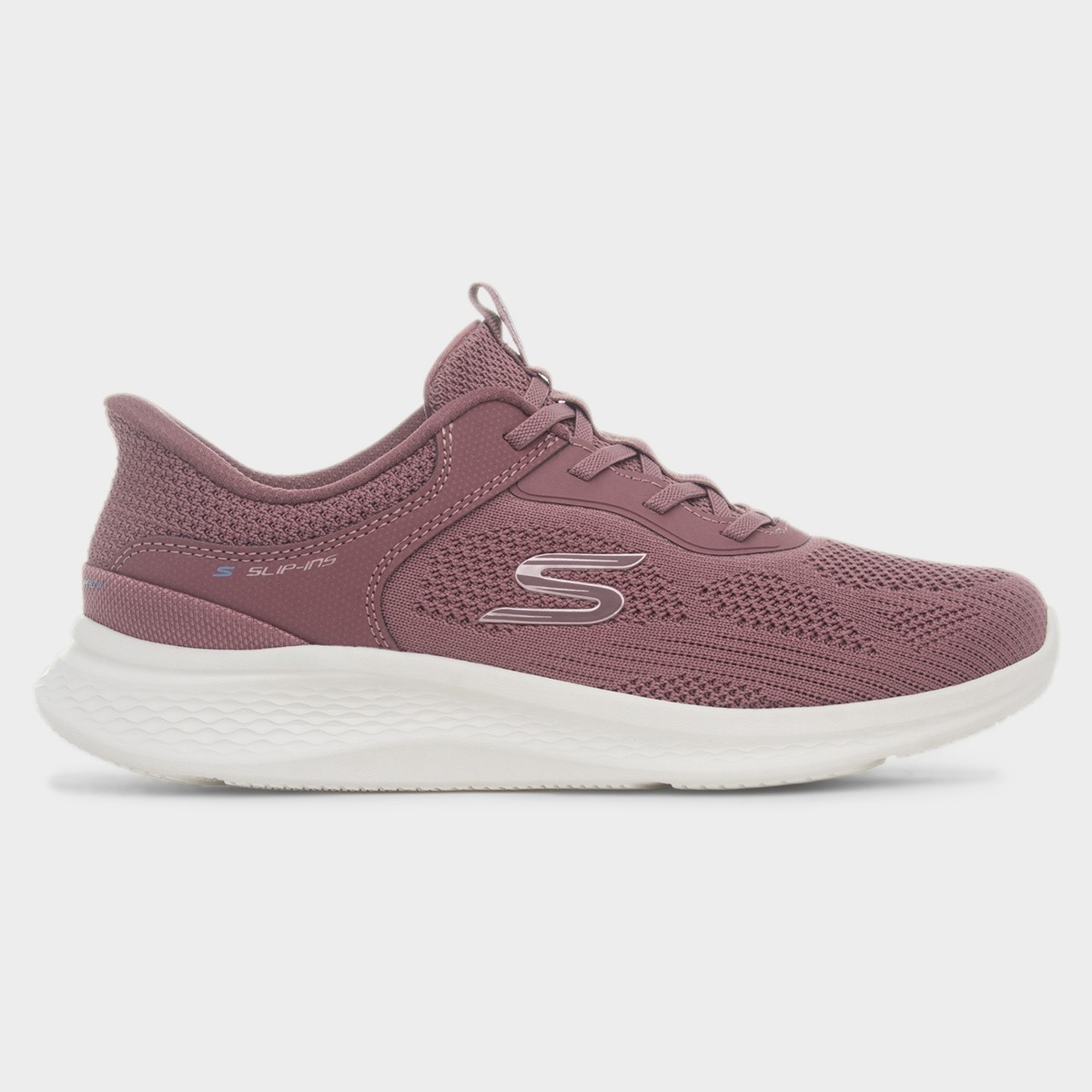 Slip Ins Womens Purple Knitted Trainer