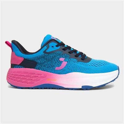 Athleisure Womens Blue Lace Up Trainer