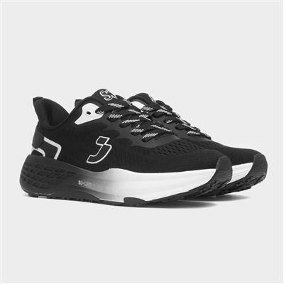 Womens Black Lace Up Trainer