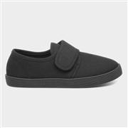 Walkright Kids Black Touch Fasten Plimsoll (Click For Details)