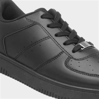 Neuron Kids Black Lace Up Trainer