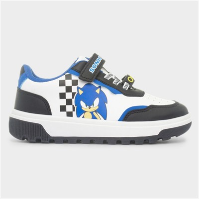 Ozzy Kids White Flat Trainer