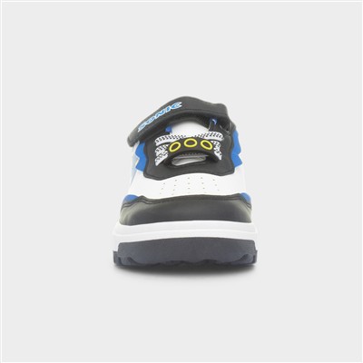 Ozzy Kids White Flat Trainer