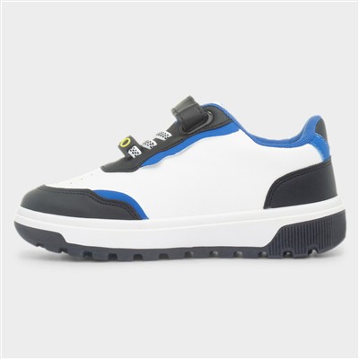 Ozzy Kids White Flat Trainer