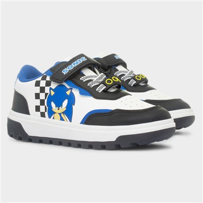 Ozzy Kids White Flat Trainer