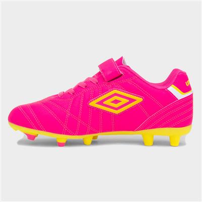 Speciali Liga Jnr Kids Pink Football Boot