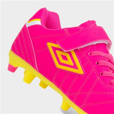 Speciali Liga Jnr Kids Pink Football Boot