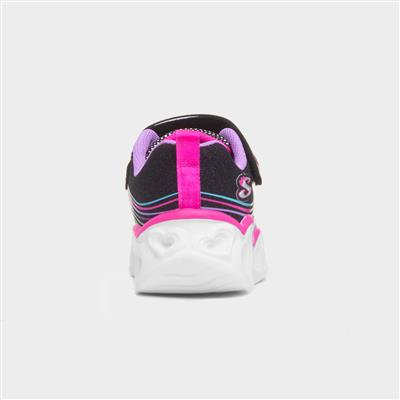 Retro Hearts Kids Light Up Trainers