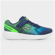Skechers Go Run Boys Blue Easy Fasten Trainer (Click For Details)