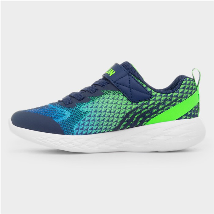 Go Run Boys Blue Easy Fasten Trainer