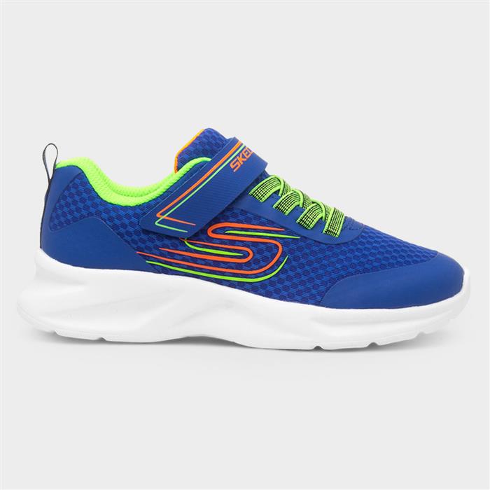 Skechers Boys Blue Dynamatic Swift Tread Kids Trainer Size 31