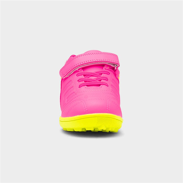 Pink Girls Astro Trainers XL Kids Pink Easy Fasten Astro Trainer