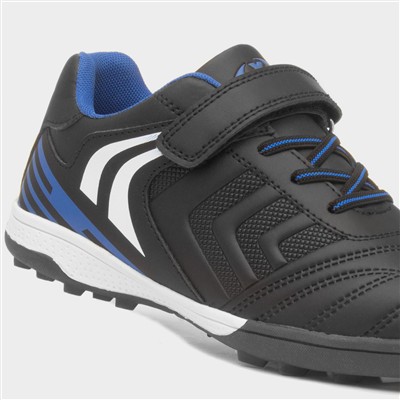 Kids Black Easy Fasten Astro Trainer