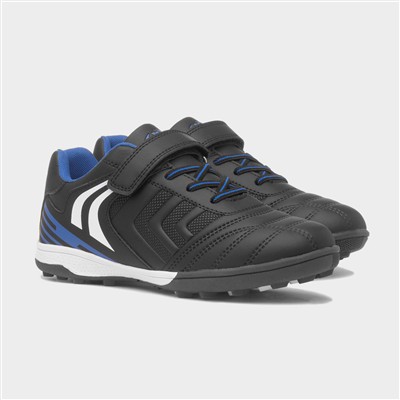 Kids Black Easy Fasten Astro Trainer