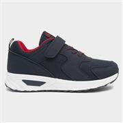 XL Lomond Kids Navy and Red Easy Fasten Trainer (Click For Details)