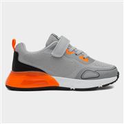 XL Gambia Kids Grey Easy Fasten Trainer (Click For Details)