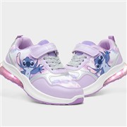 Disney Stitch Soreen Kids Lilac Light Up Trainer (Click For Details)