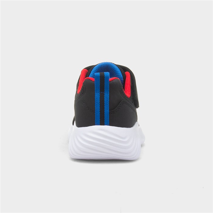 Bounder Kids Black Easy Fasten Trainer