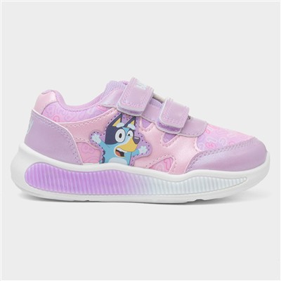 Kids Lilac Light Up Trainer