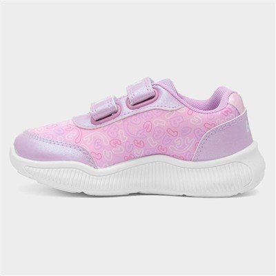 Kids Lilac Light Up Trainer